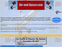 Tablet Screenshot of air-and-space.com